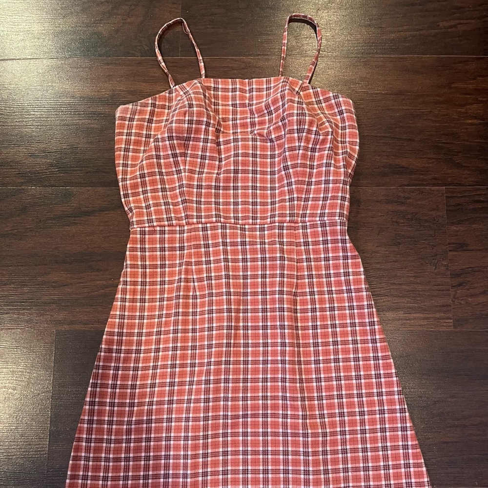 Aeropostale Plaid Spaghetti Strap Dress